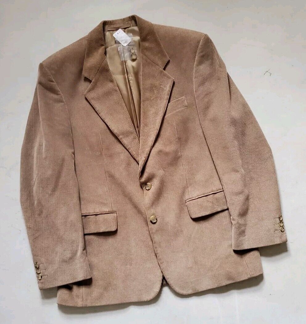 Gurteen Corduroy Jacket Blazer Coat Mens 42 S Camel Cotton