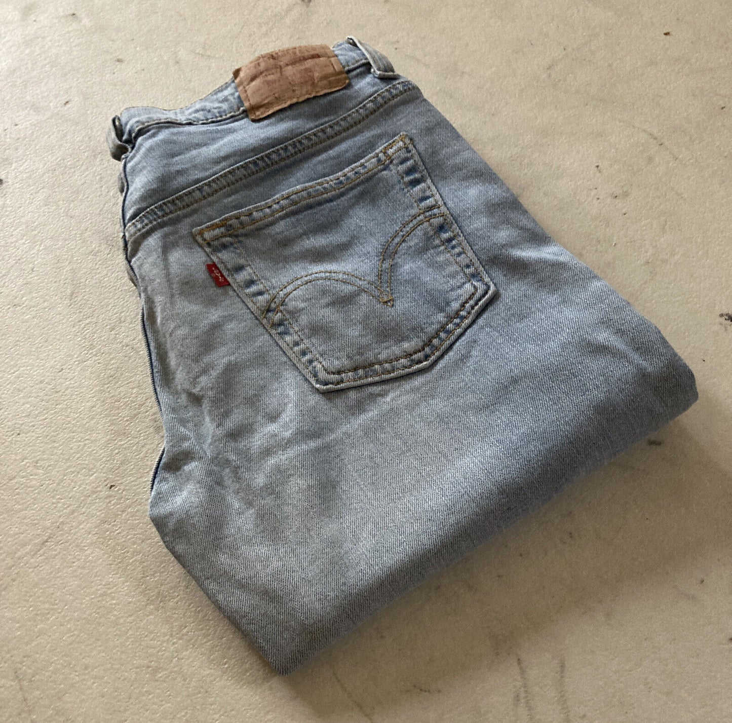 LEVIS 515 Jeans Womens W 30 L 30 Bootcut Fit Blue Denim Red Tab - 195