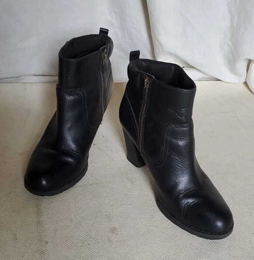 Timberland Ankle Boots Earthkeepers Stratham Heights Uk 7 Eu 40 Black Leather