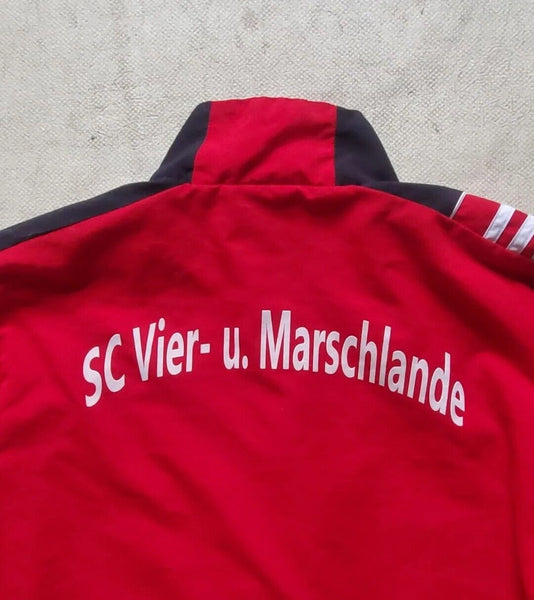 Vintage ADIDAS German 4th Division Tracksuit Jacket Mens L SC Vier U Marschlande