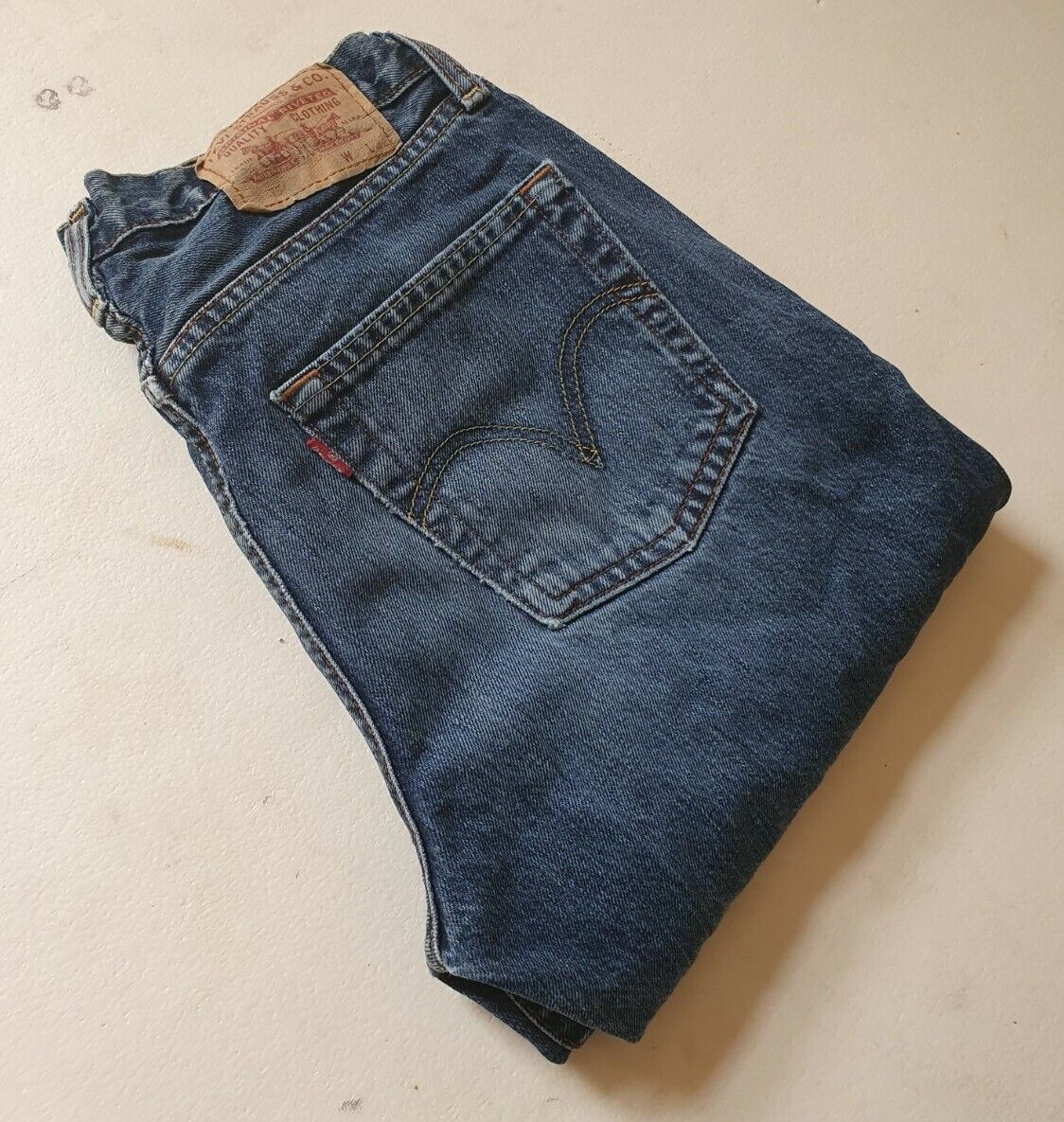 LEVIS 751 Jeans W 28 L 30 Vintage Regular Fit Blue Denim Red Tab (8)