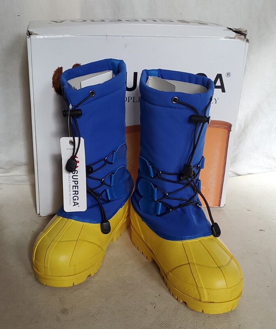 SUPERGA ALPINA BOOTS Royal Yellow Womens Uk 5 Eu 38 Waterproof Rrp £160