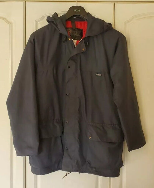 Vintage Belstaff Derwent Parka Coat Mens L Blue Quilted Lining Original 1970s Uk