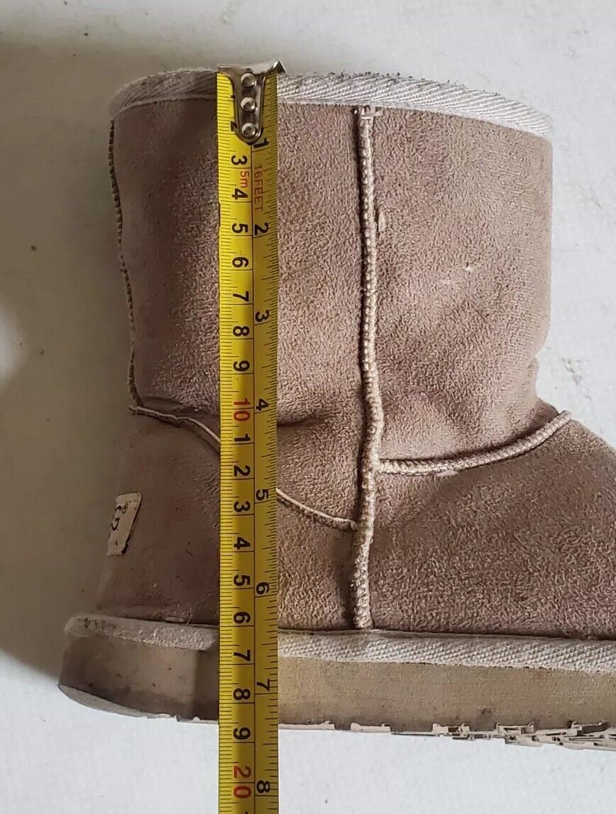 UGG Boots Classic Short Wheat Suede Shearling Lined Uk 3.5 Eu 36.5 Vintage Y2K