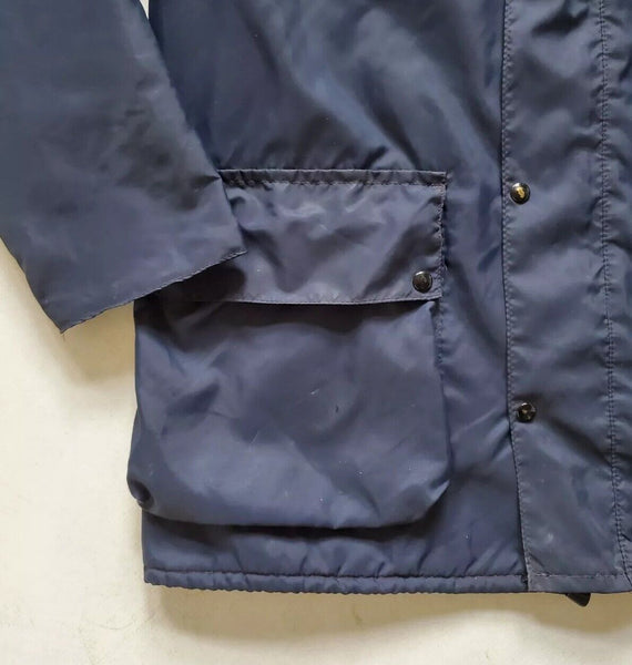Vintage Belstaff Derwent Parka Coat Mens L Blue Quilted Lining Original 1970s Uk