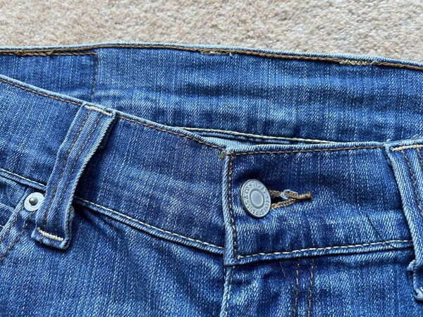 Womens Levis Jeans 511 W 29 L 34 Blue Denim Red Tab C13