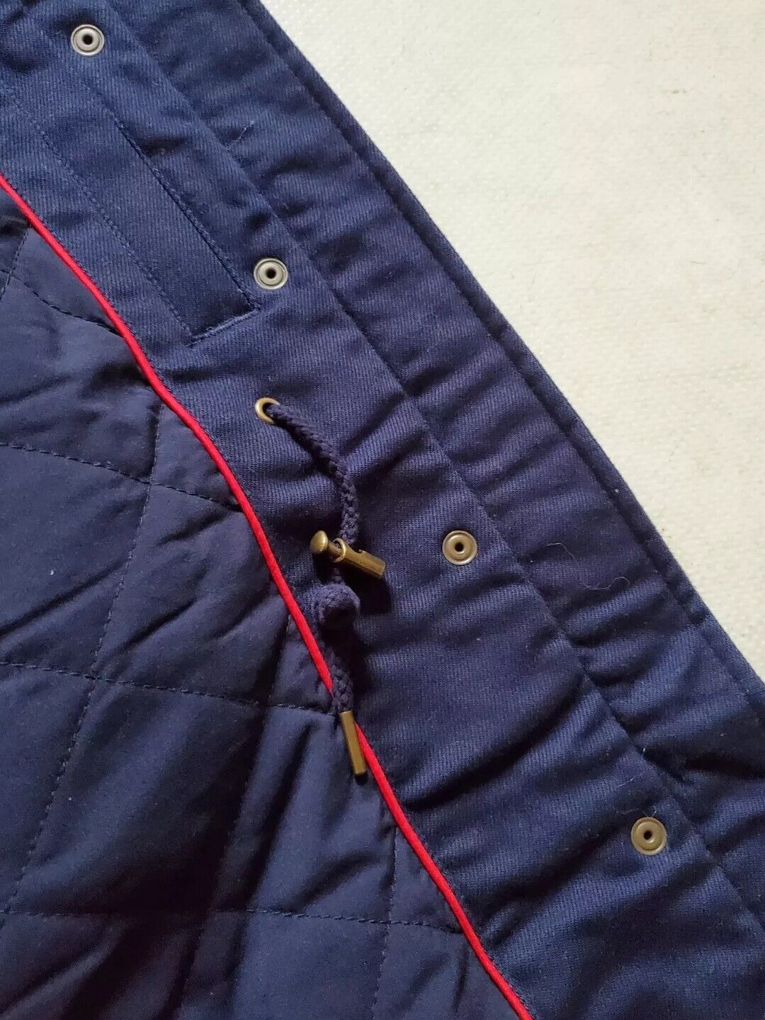 BODEN Classic Field Jacket Womens Uk 8 Navy Blue Canvas Raincoat