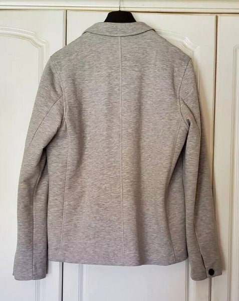 TED BAKER Jersey Jacket Coat Mens XL Chilout Light Grey Cotton Blend