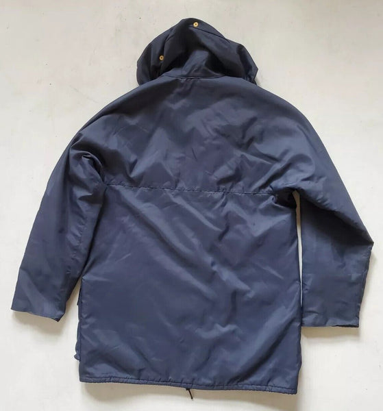 Vintage Belstaff Derwent Parka Coat Mens L Blue Quilted Lining Original 1970s Uk