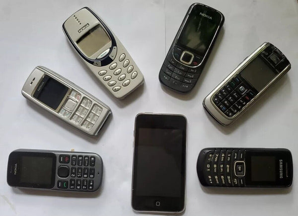 Vintage Nokia Samsung Ipod Mobile Phones x7 Job Lot Spares Repairs Untested