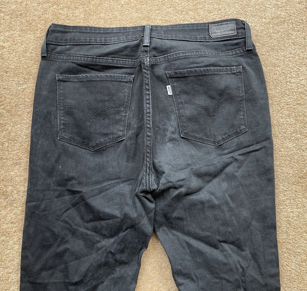 Womens Levis Jeans Skinny Legging W 30 L 32 Black Denim Red Tab C15