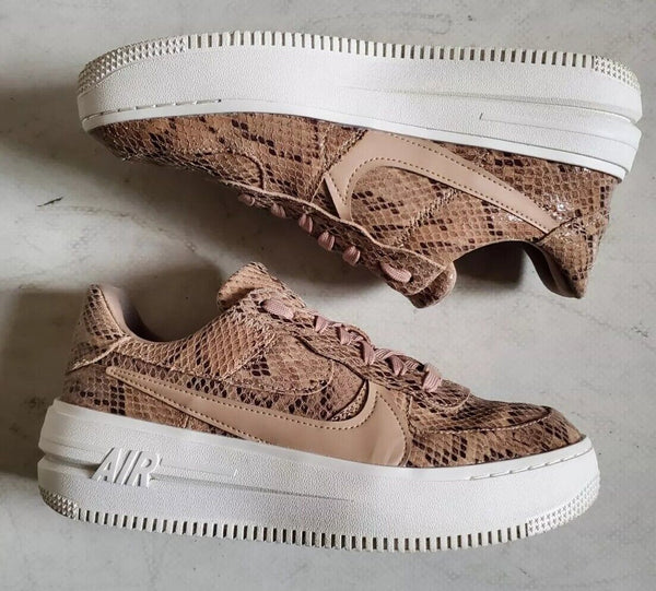 Womens Nike Air Force 1 PLT.AF.ORM Trainers Snakeskin Uk 6.5 Eur 40.5