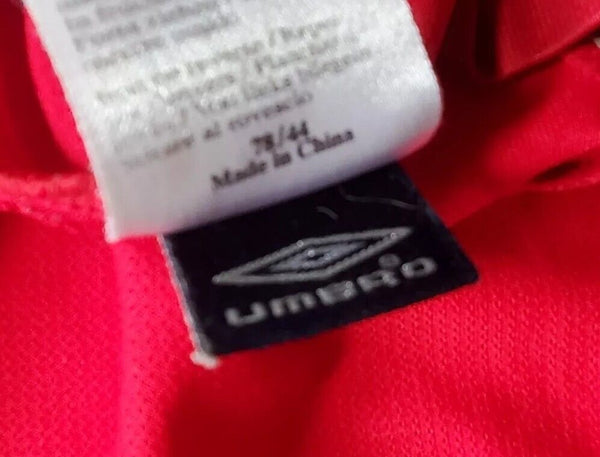 England Football Shirt Jersey Mens XXL Season 2006 2008 Umbro Away Red
