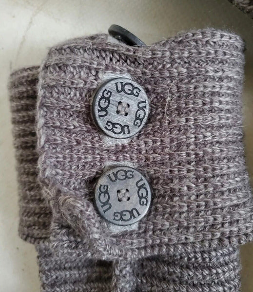 UGG Boots Classic Cardy Knit Sweater Sock Grey Womens Uk 5 Eu 38 Vintage Y2K