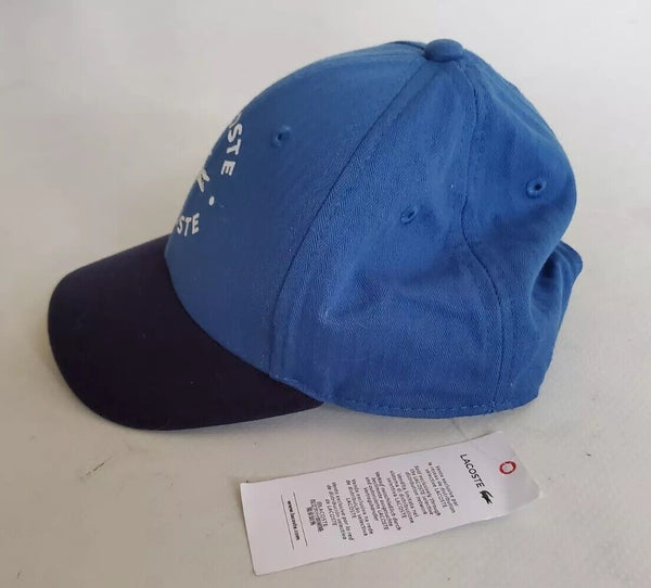 LACOSTE Baseball Cap Hat Unisex Kids Boys Girls Ages 6 To 9 Blue Rrp £35