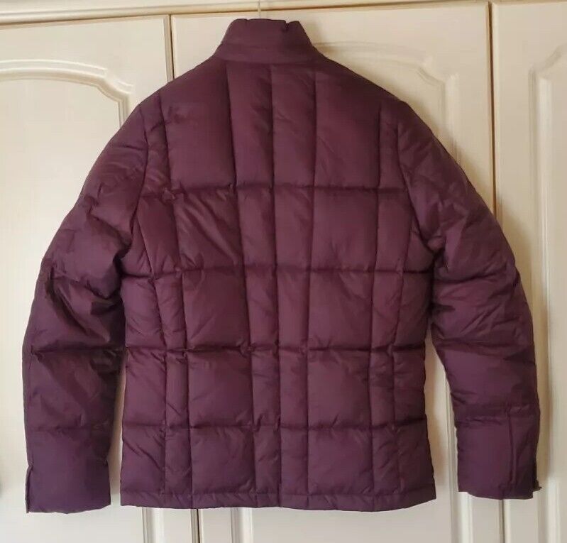 PAUL SMITH Puffer Jacket Blazer Cut Aubergine Purple Duck Down Mens M Slim Fit
