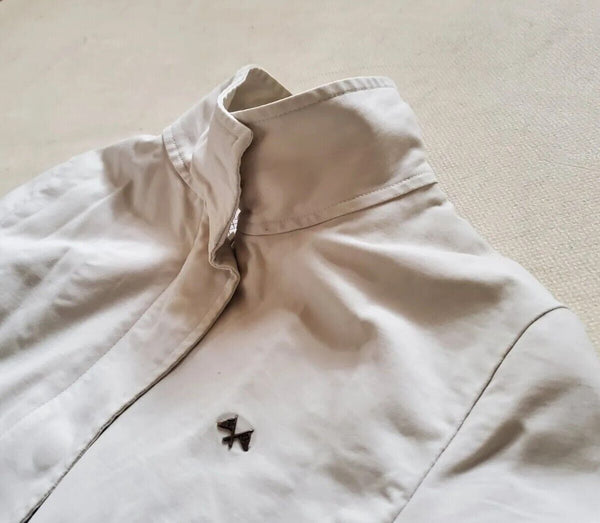 Burberry Trench Coat Mac Womens M Ivory Lightweight Belted - Was £650