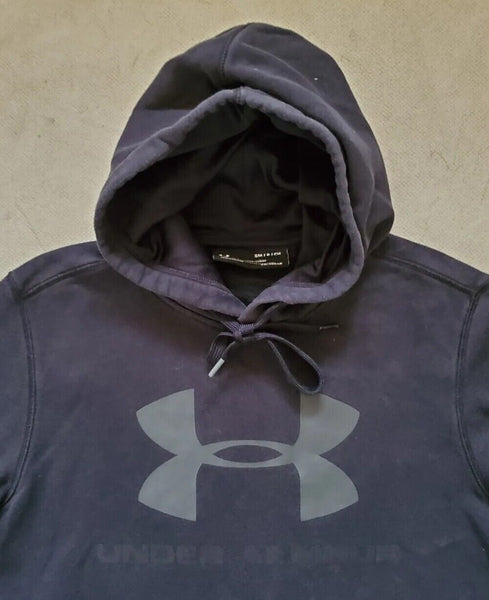 UNDER ARMOUR Hoodie Sweatshirt Mens S Black Grey