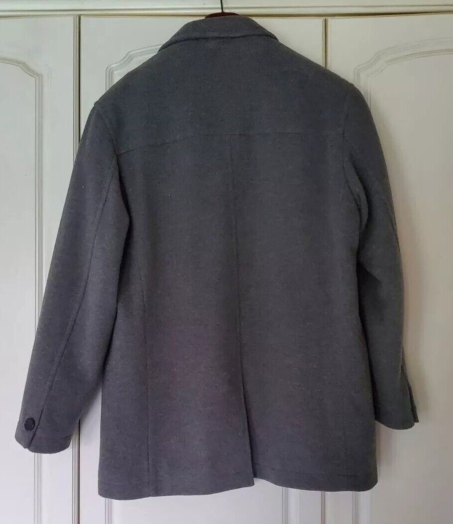 Remus Uomo Field Jacket Coat Mens UK 42 Steel Grey Cashmere Wool