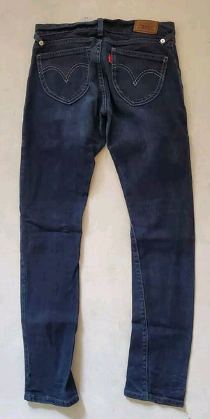 LEVIS 304 Jeans Womens W 30 L 32 Slouch Skinny Fit Stretch Blue Denim Red Tab
