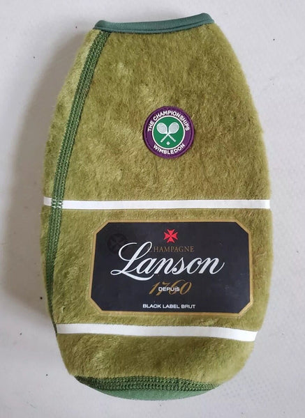 LANSON Champagne Wimbledon Cooler Jacket Cover - Green Tennis Court - Rare Model