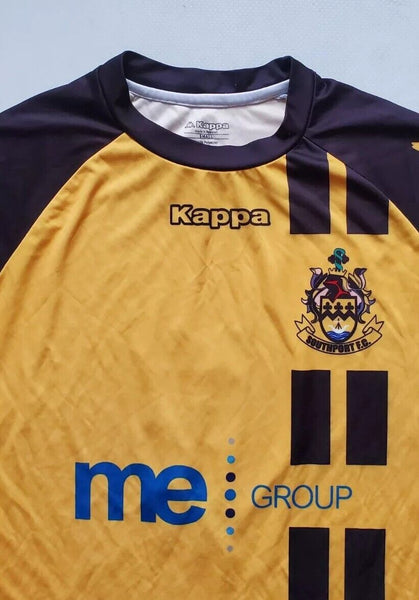 SOUTHPORT FC Shirt Jersey No. 5 Player Worn Long Sleeve Vintage  Mens S Kappa