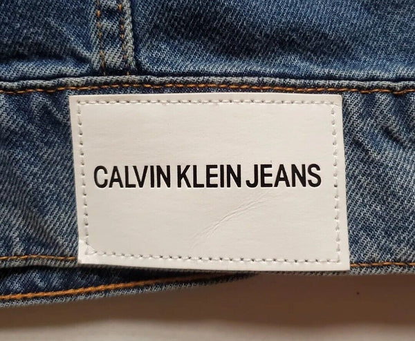 Calvin Klein CKJ Denim Jacket Mens S Trucker Vintage Blue Cotton