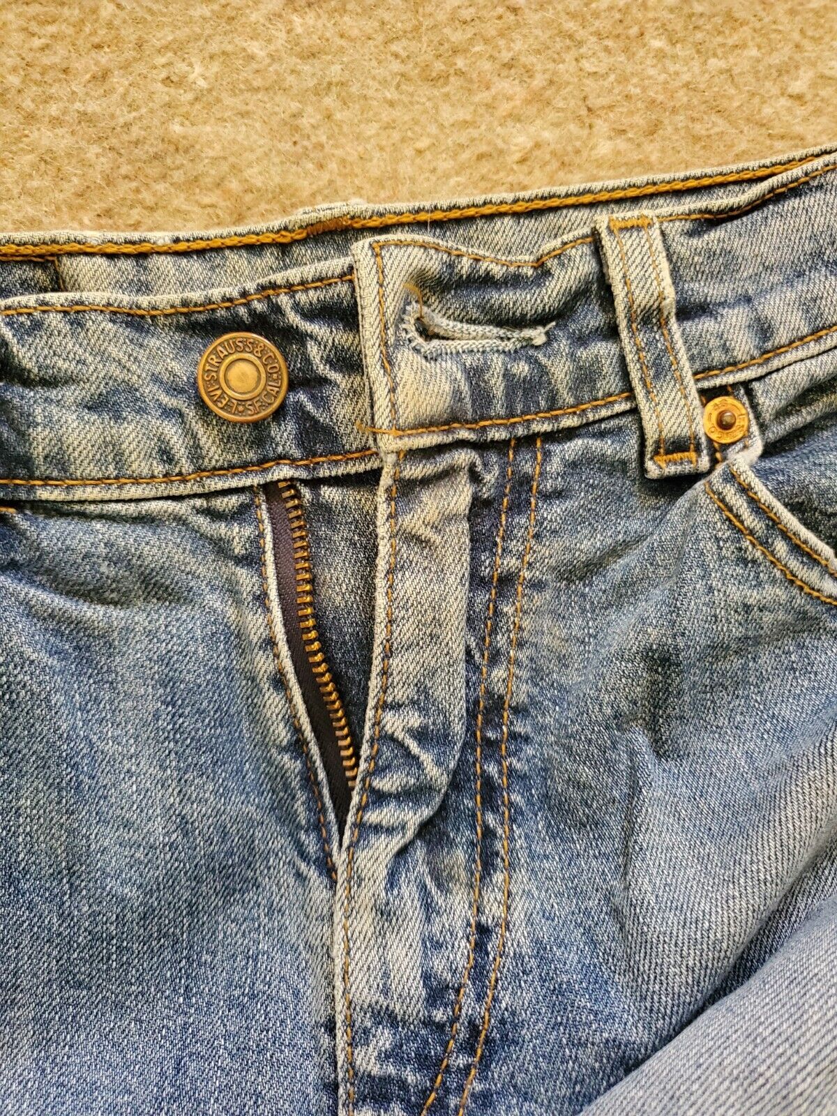 LEVIS 525 Cropped Jeans Womens W26 L24 vintage blue denim red tab