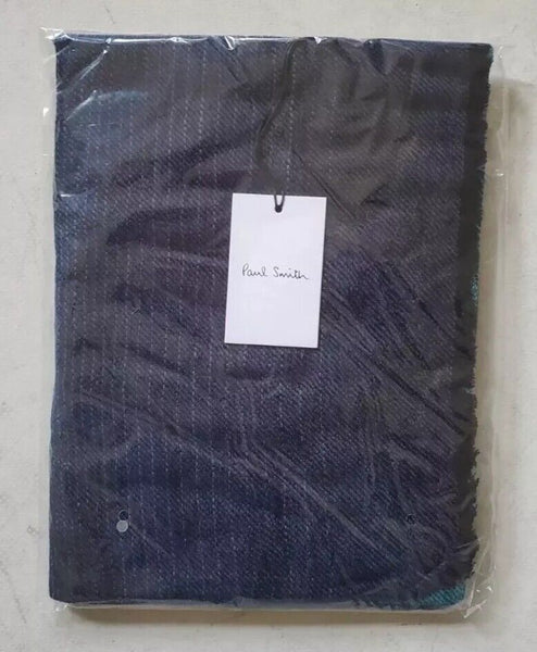 PAUL SMITH Pashmina Scarf Shawl Cashmere Artist Fade Made in UK Rrp £189