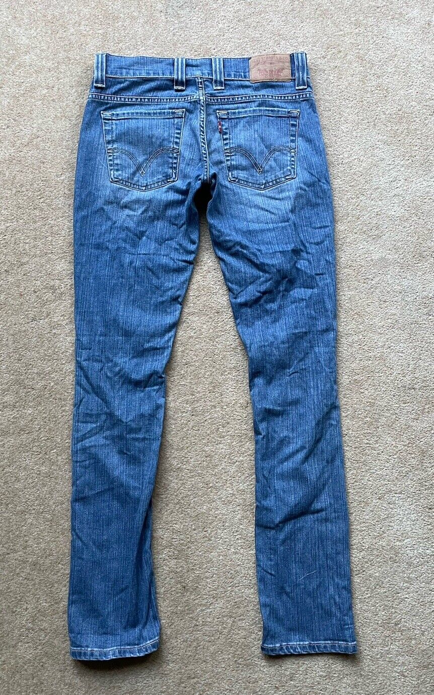 Womens Levis Jeans 511 W 29 L 34 Blue Denim Red Tab C13