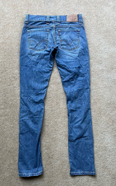 Womens Levis Jeans 511 W 29 L 34 Blue Denim Red Tab C13
