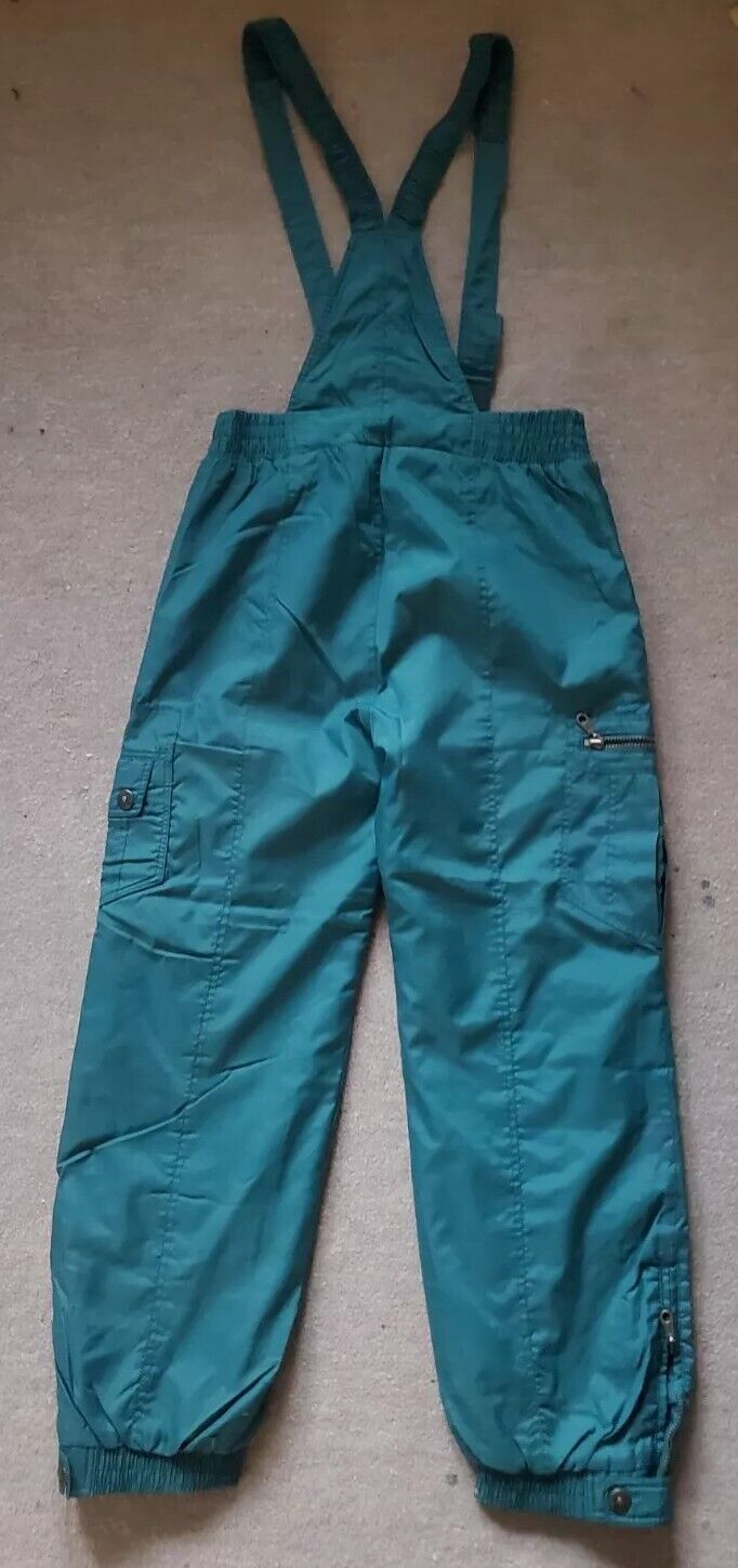 Vintage Ski Snowboard Suit Mens L Jacket and Salopettes Ice Rage 1980s Rodeo