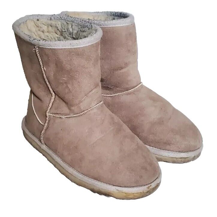 UGG Boots Classic Short Wheat Suede Shearling Lined Uk 3.5 Eu 36.5 Vintage Y2K