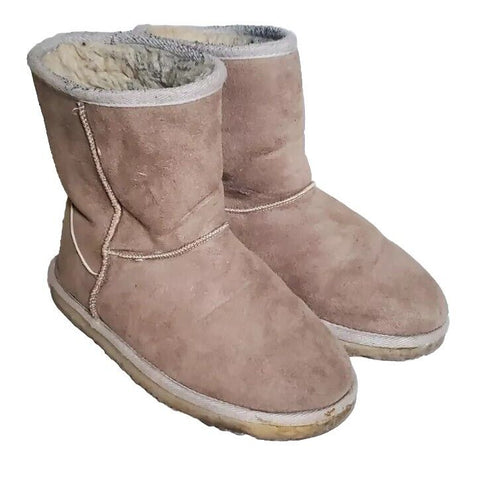 UGG Boots Classic Short Wheat Suede Shearling Lined Uk 3.5 Eu 36.5 Vintage Y2K