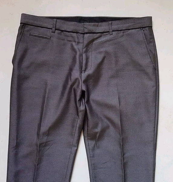 Suit By Taylor Wright Mens Jkt 44 Trs W36 Regular Fit Gunmetal Grey Worn Once