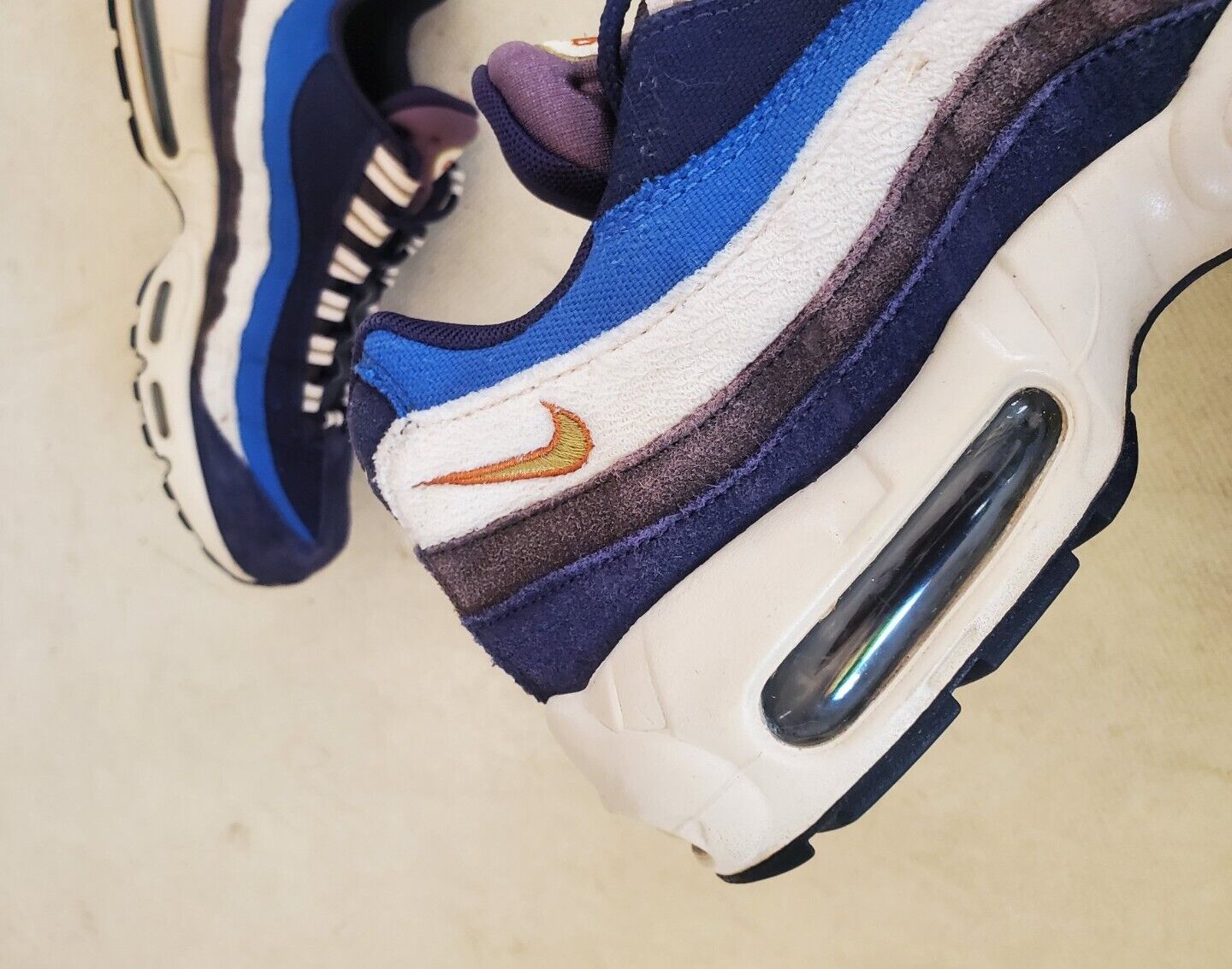 NIKE AIR MAX 95 Trainers Mens UK 7 EU 41 Blackened Blue - Rare Colourway