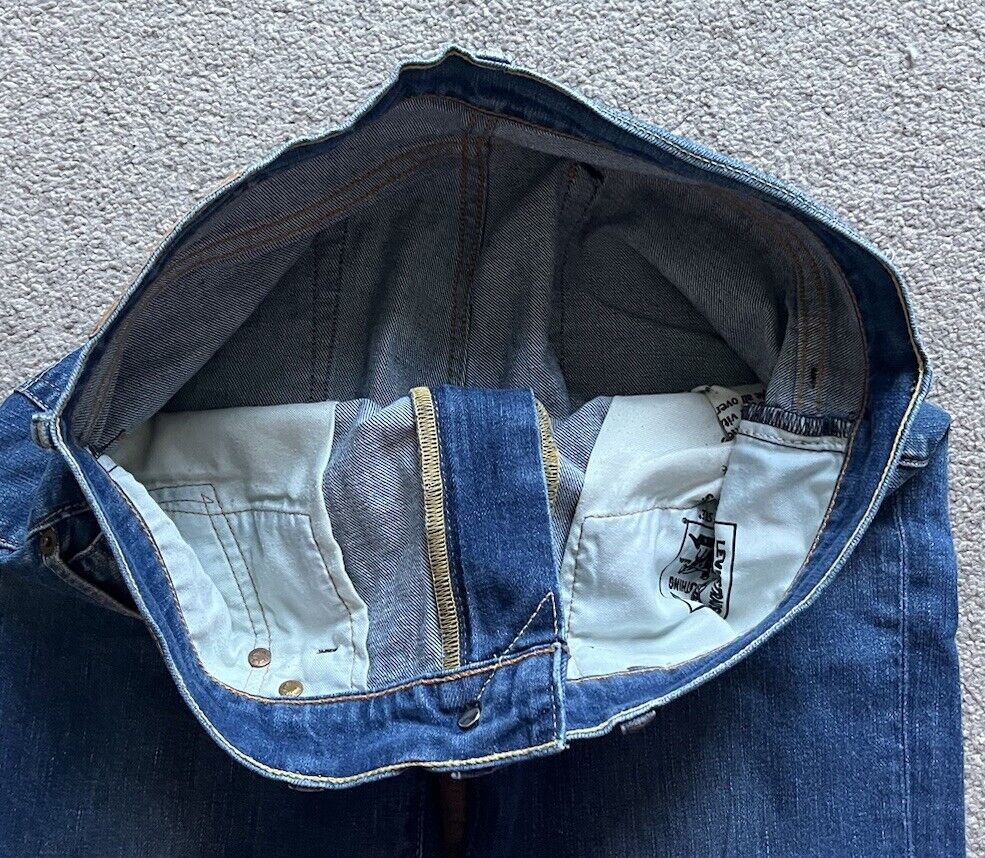 LEVIS 510 JEANS Mens W 34 L 32  vintage blue denim red tab regular fit A129