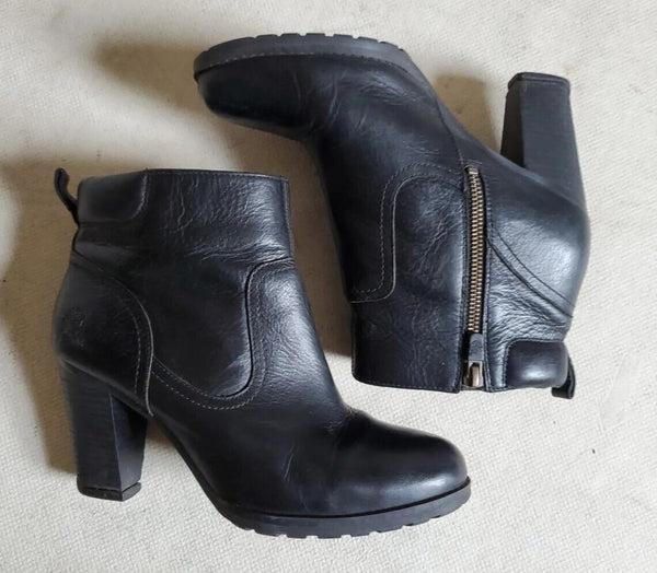 Timberland Ankle Boots Earthkeepers Stratham Heights Uk 7 Eu 40 Black Leather