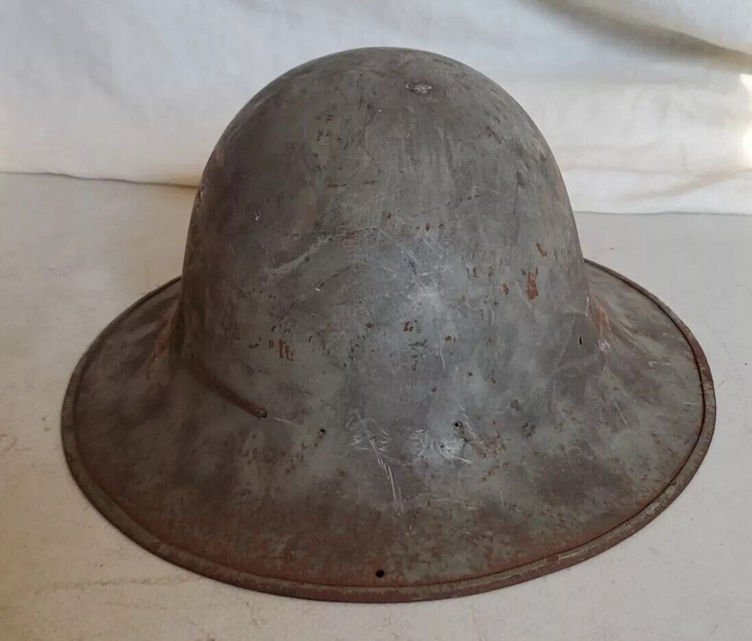 WW2 British Home Front Fire Wardens Helmet SMLD 1941 Inc Lining Zuckerman