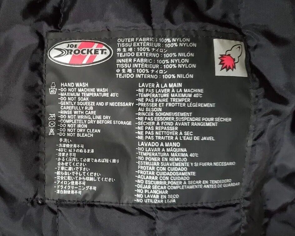 Joe Rocket Motorcycle Jacket Coat Ballistic Series Mens 2XL USA Import