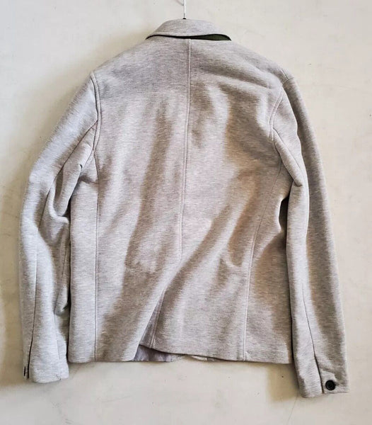 TED BAKER Jersey Jacket Coat Mens XL Chilout Light Grey Cotton Blend