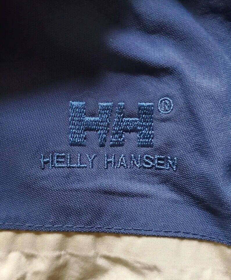 HELLY HANSEN JACKET COAT Mens S Helly Tech Hooded Mesh Lining Sand Blue