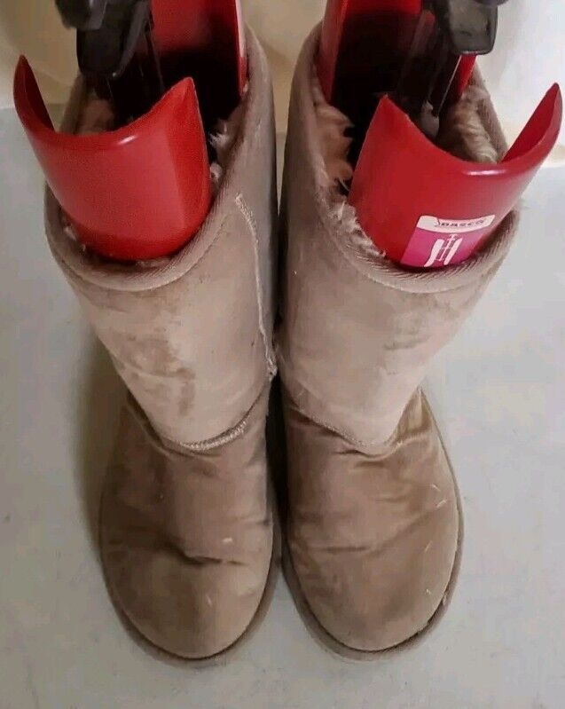 UGG Boots Classic Mid Calf Womens Uk 4.5 Eu 37 Wheat Suede Shearling Lining