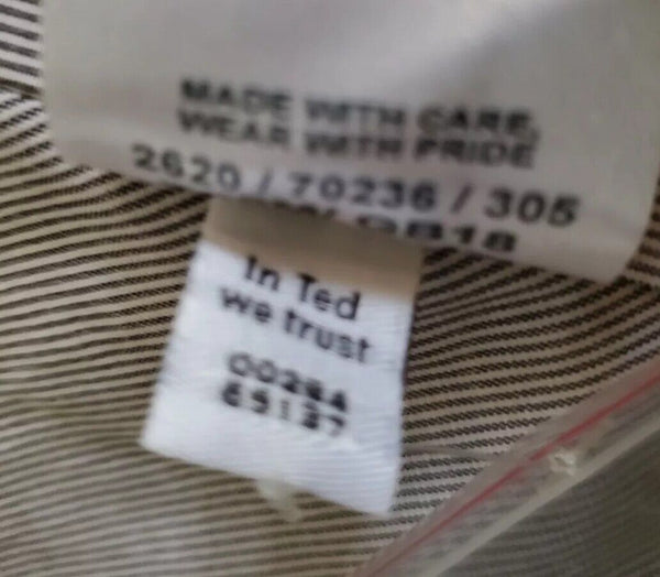 TED BAKER Jersey Jacket Coat Mens XL Chilout Light Grey Cotton Blend