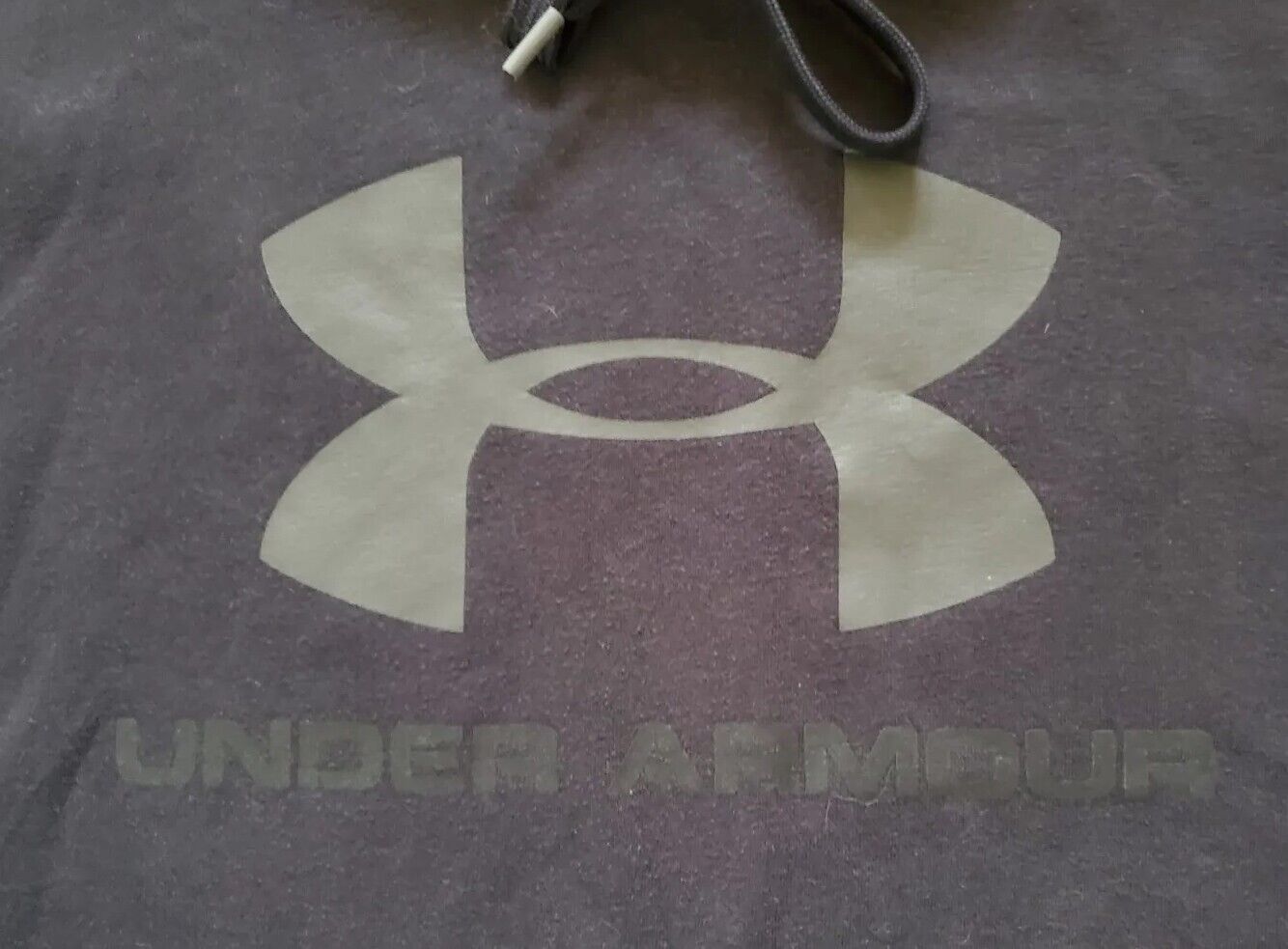 UNDER ARMOUR Hoodie Sweatshirt Mens S Black Grey