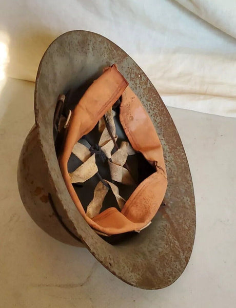 WW2 British Home Front Fire Wardens Helmet SMLD 1941 Inc Lining Zuckerman