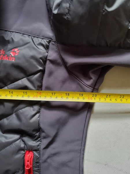 JACK WOLFSKIN Jacket Womens L Flexshield Insulated Grey and Red Was £180