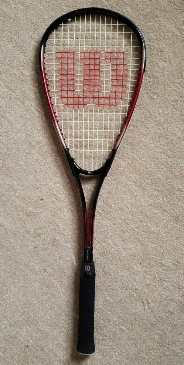 WILSON DEFENDER Squash Racket Anti-Vibe Aerodynamic Red Black With Cov ...