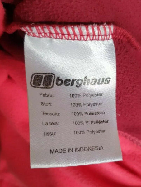 BERGHAUS FLEECE Womens S Quarter Zip Pink