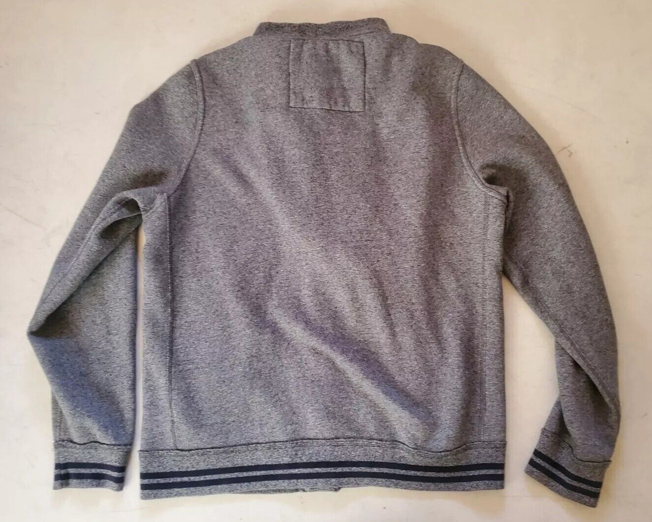 Abercrombie Fitch Jacket Baseball Varsity and Hoodie 2 in 1 Mens XL Grey Jersey